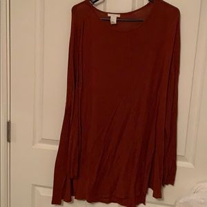 H&M rust fall sweater